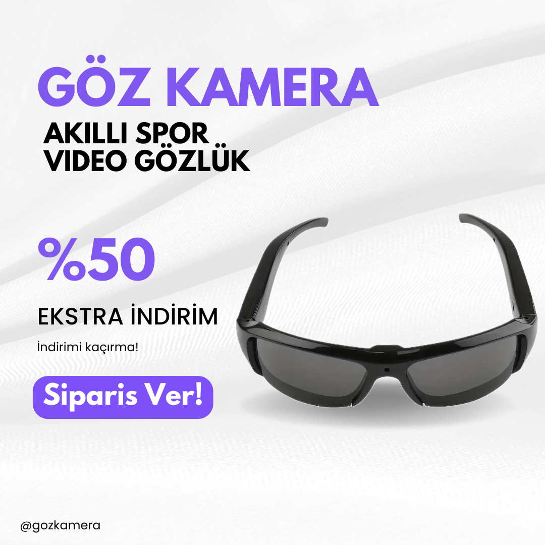 GözKamera Kameralı Gözlük